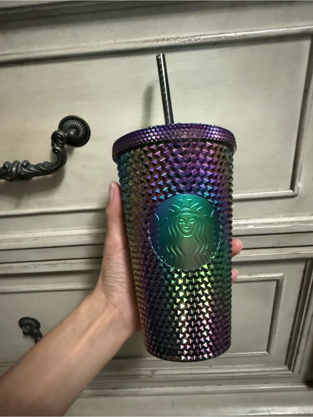 Starbucks Iridescent Cold Cup Studded Tumbler 16 oz